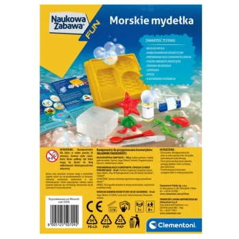 Naukowa Zabawa Zestaw Morskie Mydełka Język Polski Clementoni 50709