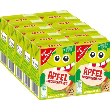 G&G Apfelfruchtsaftgetränk 10 x 0,2l