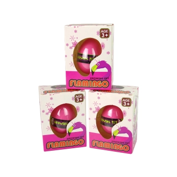 Rosnące Jajo Flaming 6cm Różowe