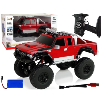 Auto Off- Road R/C 2.4G Climbing Car 1:8 Czerwony 4x4