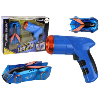 Autko Sportowe Auto Jeżdżące Po Ścianach Suficie Na Laser Niebieskie