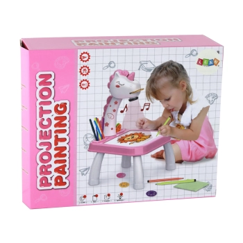 Projektor Do Rysowania Jednorożec Pisaki Wkładki Różowy