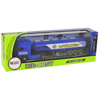 Ciężarówka Cysterna Niebieska Policja 30 cm Długości