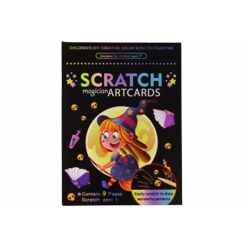 Zdrapywanka Kolorowanka Dla Dzieci Magia Czarownica