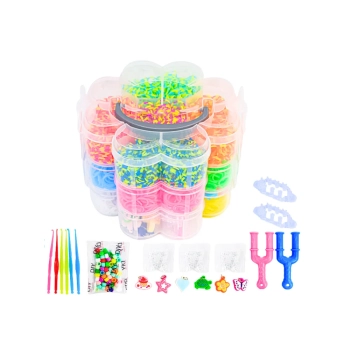 Zestaw Gumek Do Tworzenia Bransoletek DIY 4500 El