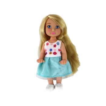 Lalki Dla Dzieci Anlily Mama i Córka Blond Włosy Hulajnoga 8 El.