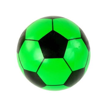 Piłka Zielona Czarna Gumowa Duża 23 cm Lekka