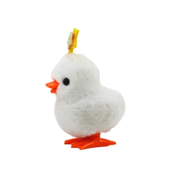 Kurczak Biała Kura Z Gwiazdką Biały Nakręcany Skaczący