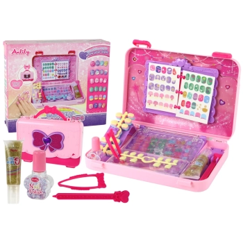 Walizka Z Akcesoriami Do Paznokci Manicure Naklejki Tipsy