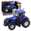 Traktor Farmerski Rolniczy Światła Dźwięki Niebieski 1:36