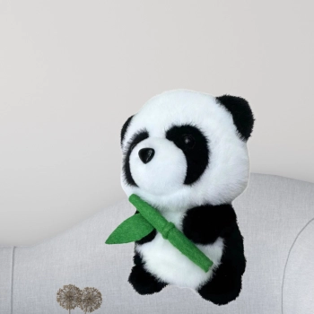 Pluszowa Maskotka Przytulanka Panda Z Bambusem 18cm