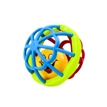 Piłeczka Sensoryczna Grzechotka Gumowa Elastyczna Kolorowa