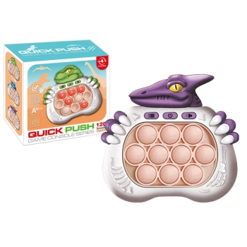 Gra Sensoryczna Dinozaur Pop It Na Baterie Światła Dźwięki Fioletowy