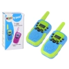 Walkie Talkie Krótkofalówki Zielono - Niebieski Zasięg 3km Dla Dzieci