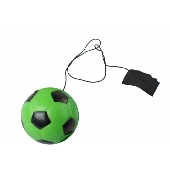 Piłka Nożna PU Na Gumce Jojo Do Odbijania 6 cm Zielona