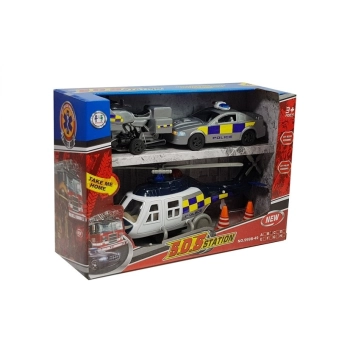 Zestaw Pojazdów Policja Światła Dźwięki