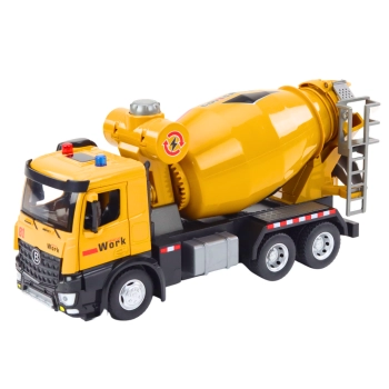 Ciężarówka Betoniarka Żółta Napęd Frykcyjny Światło i Dźwięk