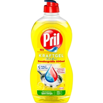 Pril Kraft-Gel Fresh Lemon Płyn do Naczyń 600 ml