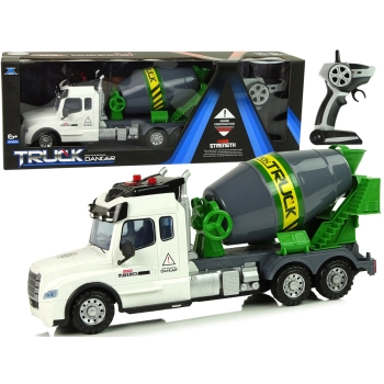 Betoniarka Ciężarówka R/C Obrotowa Gruszka Biała Pilot 2,4 G