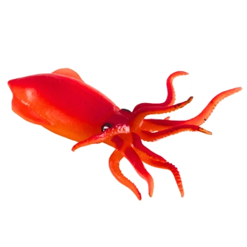 Figurka Gumowa Kałamarnica Pomarańczowa Sea World