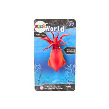 Figurka Gumowa Kałamarnica Pomarańczowa Sea World