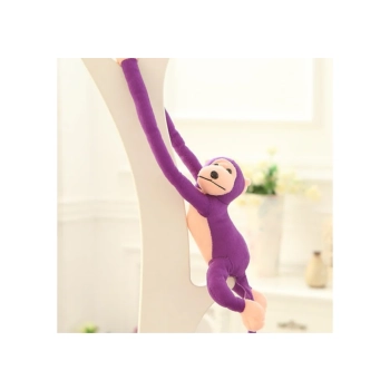 Maskotka Pluszowa Małpka z Dźwiękiem Fioletowa 80 cm