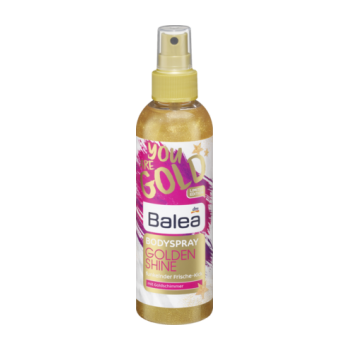 Balea rozświetlająca mgiełka do ciała z drobinkami złota 200 ml