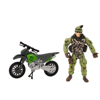 Zestaw Militarny Wojskowy Wóz Bojowy Helikopter Żołnierze Akcesoria Dźwięki