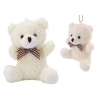 Pluszowy Biały Mały Miś Przytulanka Maskotka Breloczek 10cm