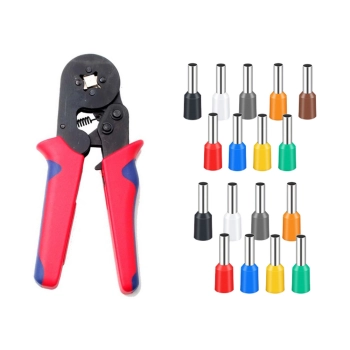 Zestaw Zaciskarka Praska Do Montażu Tulejek Kabli W Walizce 1200el