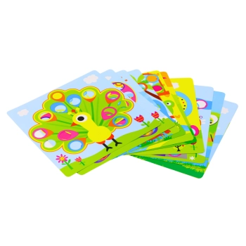 Puzzle Obrazkowe Kolorowe Przyciski Do Uzupełniania 12 Obrazków