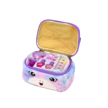 Zestaw Piękności Pluszowa Kosmetyczka Jednorożec Lakiery Cienie