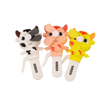 Wiatrak Ręczny Krówka Mini Wiatraczek Dla Dzieci 3 Kolory