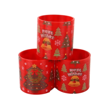 Kultowa Sprężyna Czerwona Motyw Świąteczny Relaksacyjna 6CM