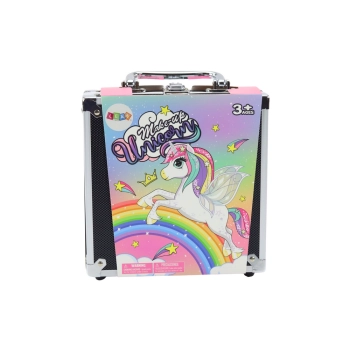 Zestaw Piękności W Walizce Cienie Brokaty Lakiery Czarna