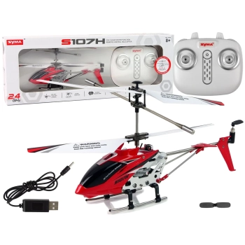 Helikopter SYMA S107H Zdalnie Sterowany 2,4G Czerwony