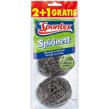 Spontex Spirinett Druciak ze Stali Nierdzewnej 3 szt.