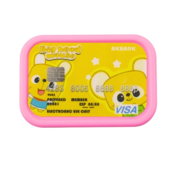 Bankomat Sejf Skarbonka Kod PIN Karta Bankomatowa Różowy