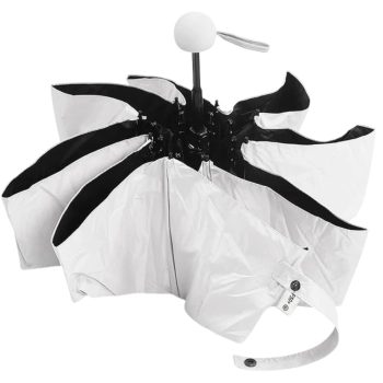 Parasolka Kieszonkowa Składana z Ochroną UV UPF 50+ Etui Szara 90 cm