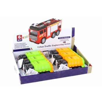 Auto Śmieciarka Ciężarówka Przyczepa 2 Kolory