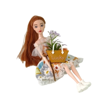 Lalka Dla Dzieci Emily Jesienna Rude Włosy Kwiaty