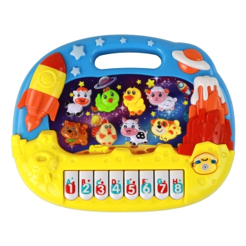 Pianinko Edukacyjne Nauka Angielskiego Organki Zwierzątka Kosmos