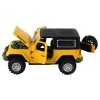 Auto Terenowe Napęd Frykcyjny Na Baterie Metalowy Żółty 1:32