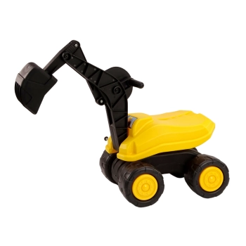 Duża Koparka Żółta Łyżka Ruchoma Obrót 360* Jeździk Budowlany