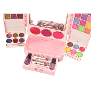 Zestaw Piękności Lustro Na Stojaku Regulowane Różowy