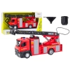 Wóz Strażacki Z Wysięgnikiem Światła Dźwięki Woda Czerwony