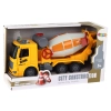 Betoniarka Ciężarówka Obrotowa Gruszka Dźwięk Światła Żółta 1:16