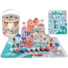 Zestaw Drewnianych Klocków Miasto Litery Puzzle 115 Sztuk