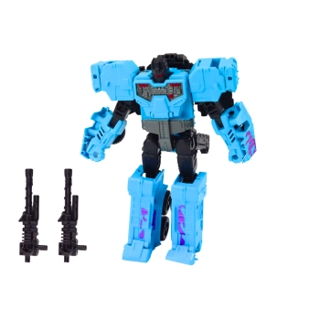 Robot Bojowy Auto 2W1 Broń Karabiny Akcesoria Niebieski