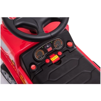 Pojazd Jeździk Straż Pożarna Armatka Bańki Mydlane Dźwięki Koguty Podpórka Na Akumulator